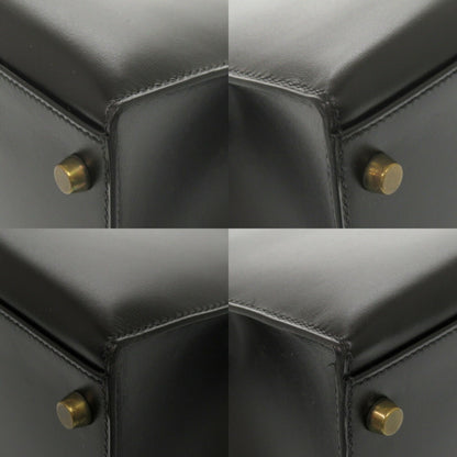Hermès Black Leather Kelly 32