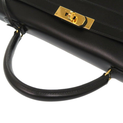 Hermès Black Leather Kelly 32