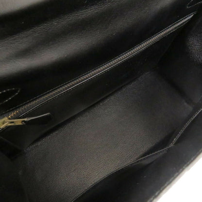 Hermès Black Leather Kelly 32