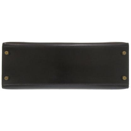 Hermès Black Leather Kelly 32