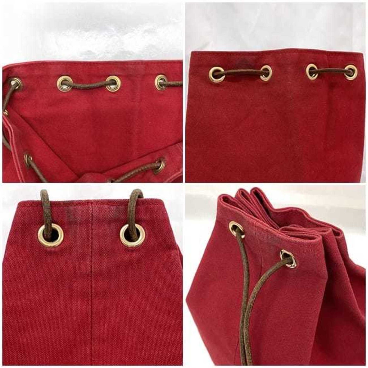 Hermès Red Canvas Sherpa