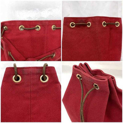 Hermès Red Canvas Sherpa