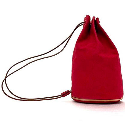 Hermès Red Canvas Sherpa