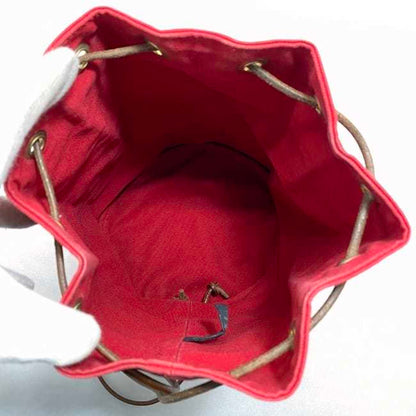 Hermès Red Canvas Sherpa