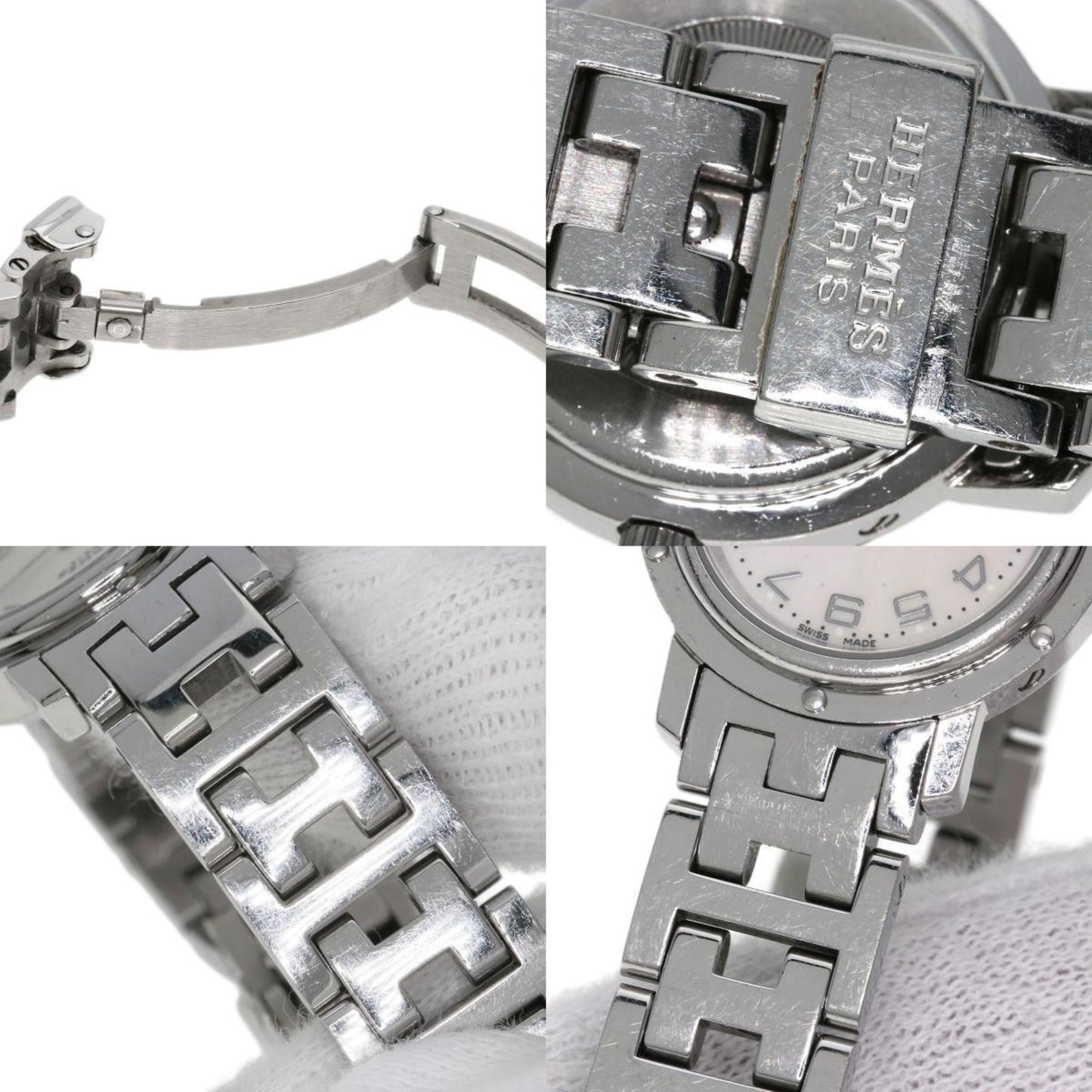 Hermès White Steel Clipper