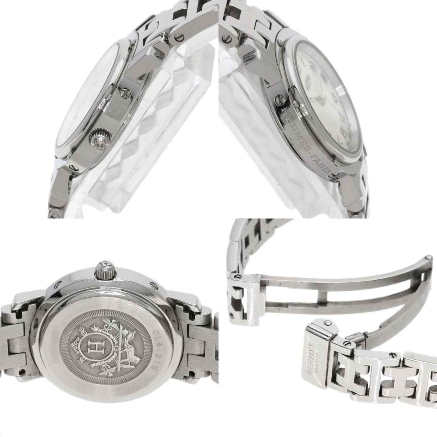 Hermès White Steel Clipper