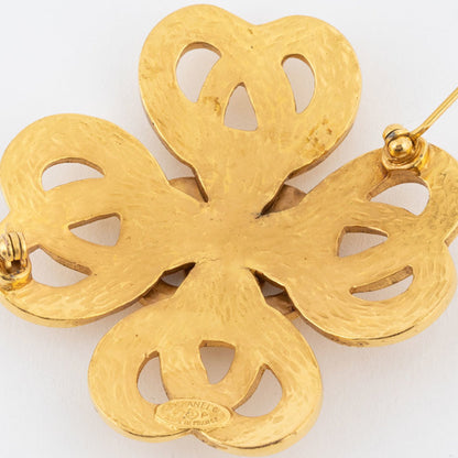 Chanel Gold Gold Plated Coco Mark