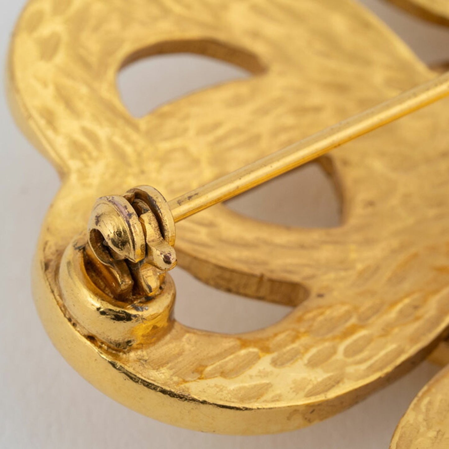 Chanel Gold Gold Plated Coco Mark
