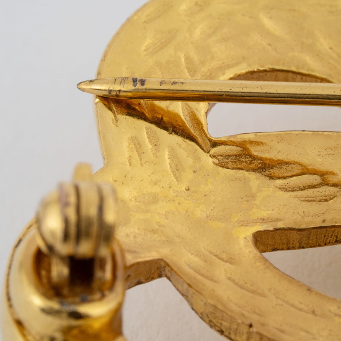 Chanel Gold Gold Plated Coco Mark