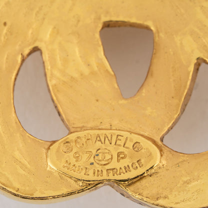 Chanel Gold Gold Plated Coco Mark