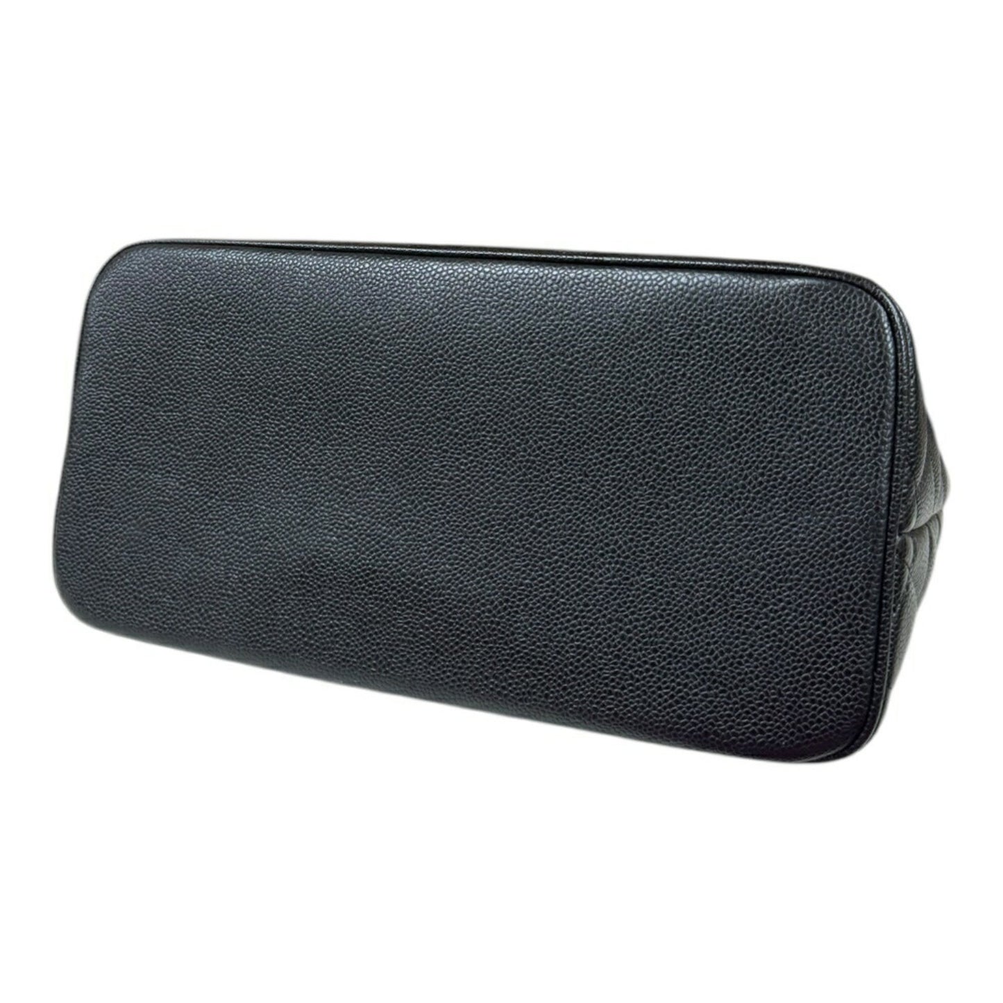 Chanel Black Leather Medaillon