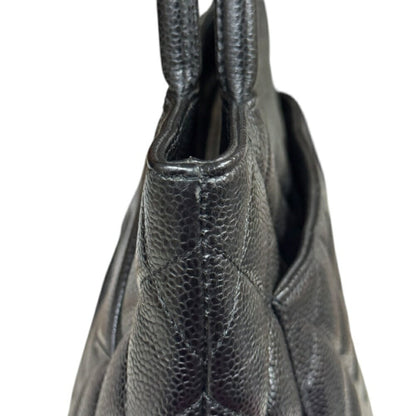 Chanel Black Leather Medaillon