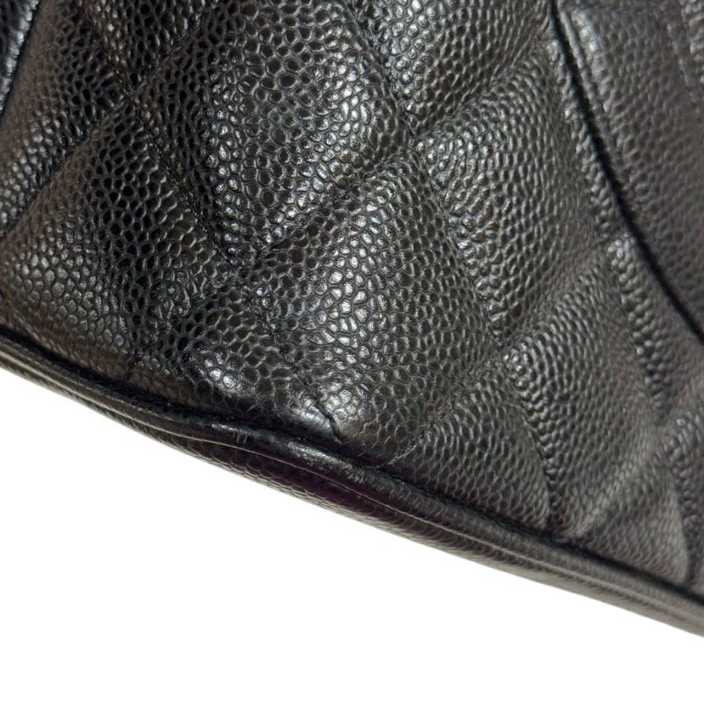 Chanel Black Leather Medaillon