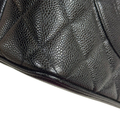 Chanel Black Leather Medaillon