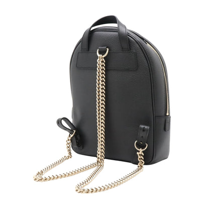 Gucci Black Leather Gg Jumbo