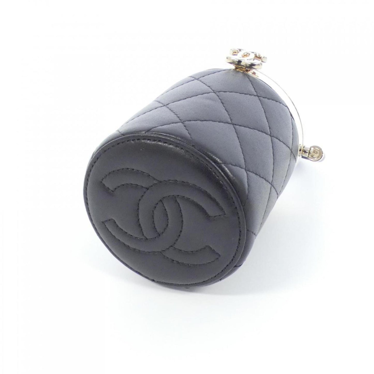 Chanel Black Leather Coco Handle
