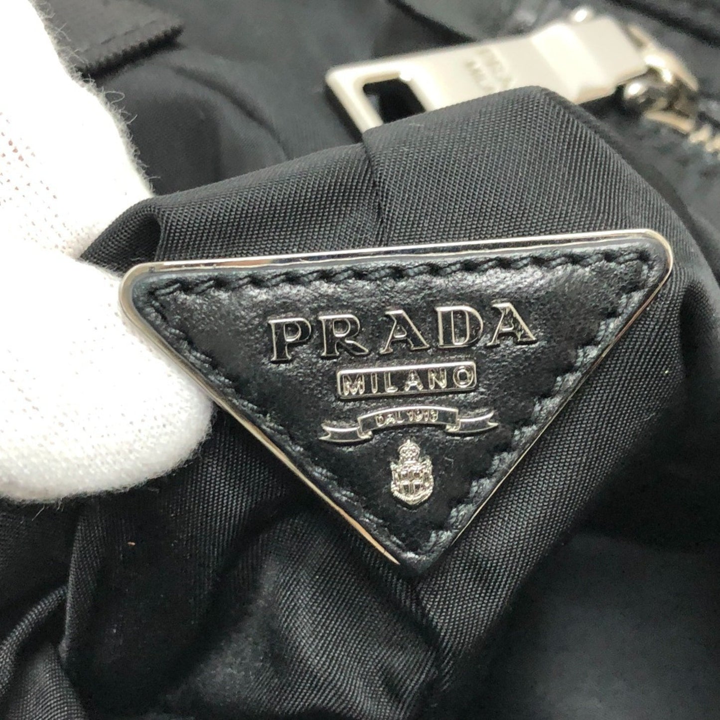 Prada Brown Synthetic Tessuto