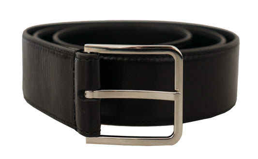 Dolce & Gabbana Elegant Leather Belt With Metal Buckle