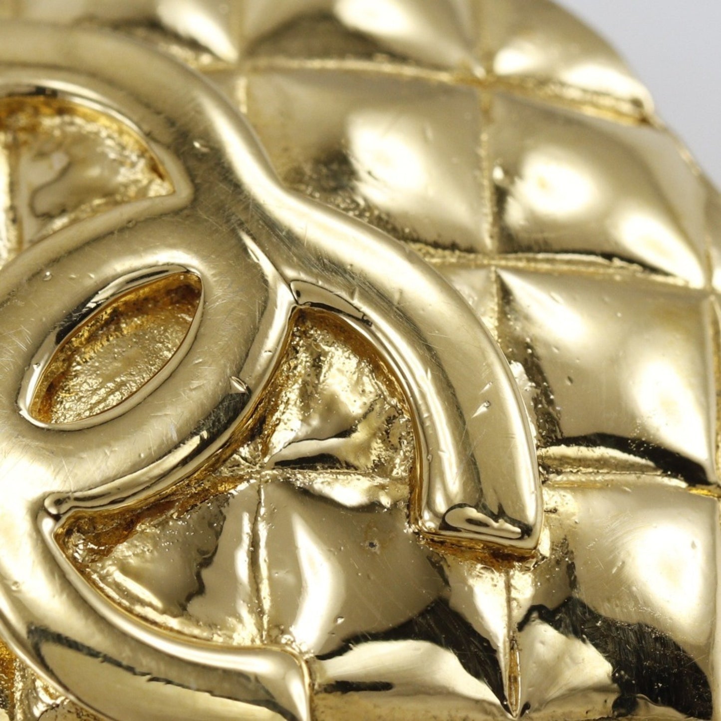 Chanel Gold Gold Plated Coco Mark