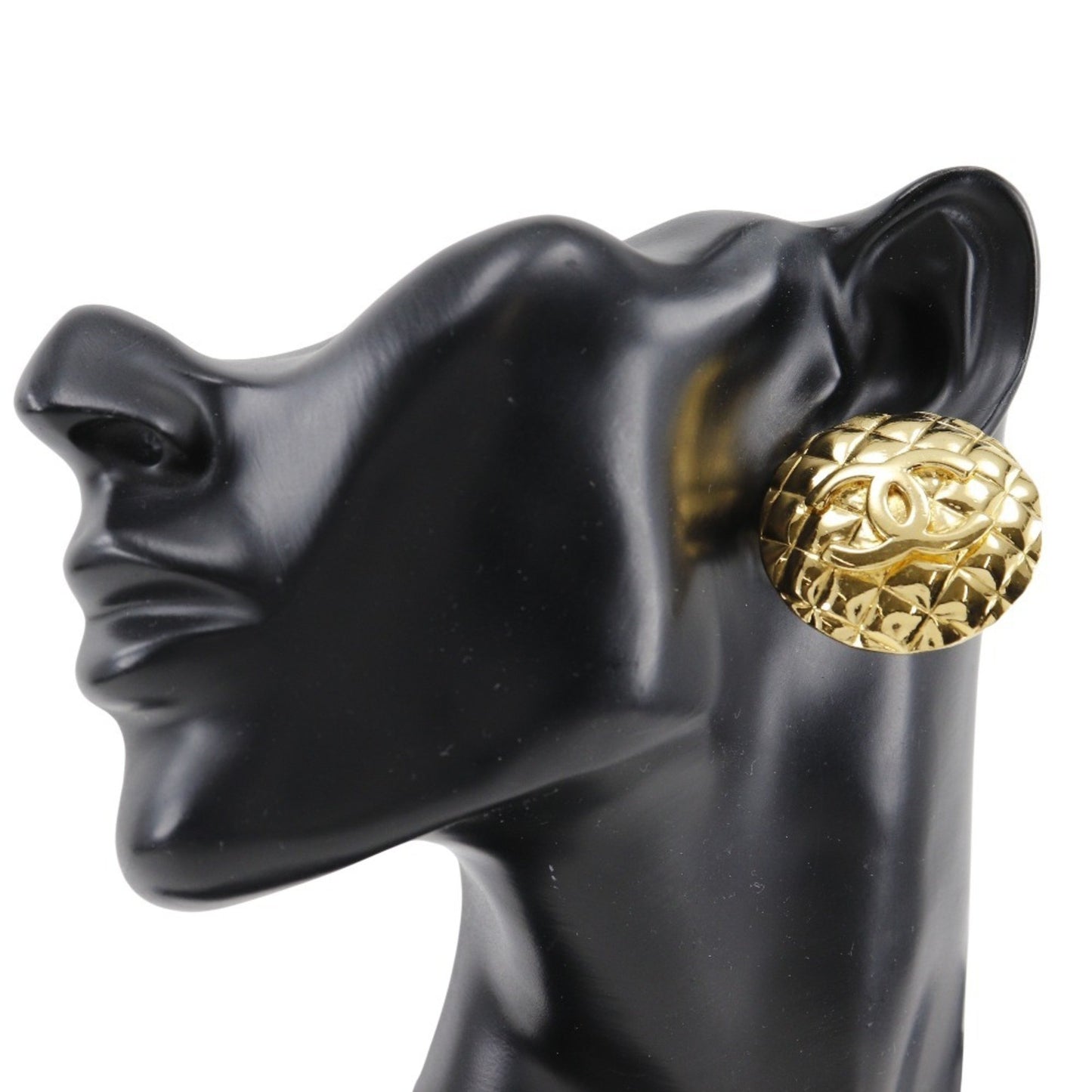 Chanel Gold Gold Plated Coco Mark