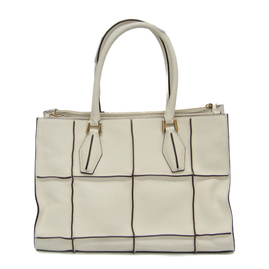 Tod's White Leather D-cube