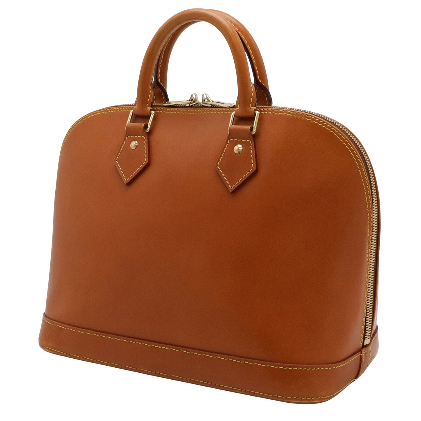 Louis Vuitton Brown Leather Alma