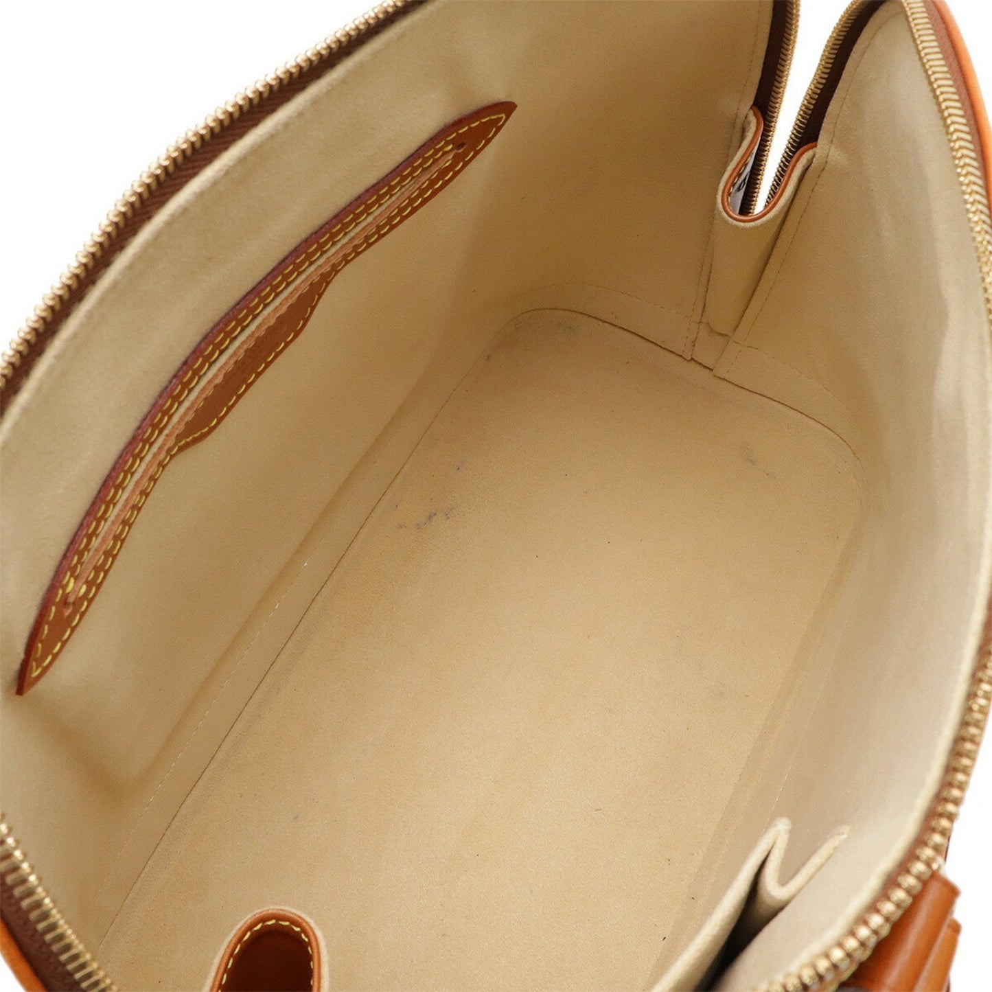 Louis Vuitton Brown Leather Alma