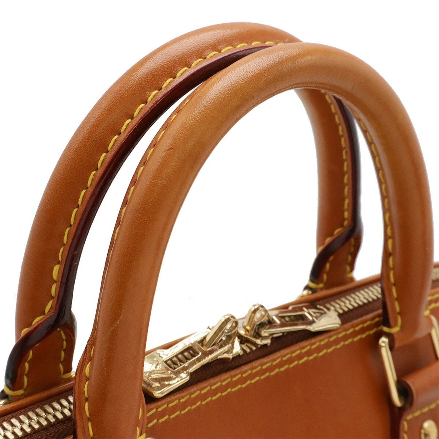 Louis Vuitton Brown Leather Alma