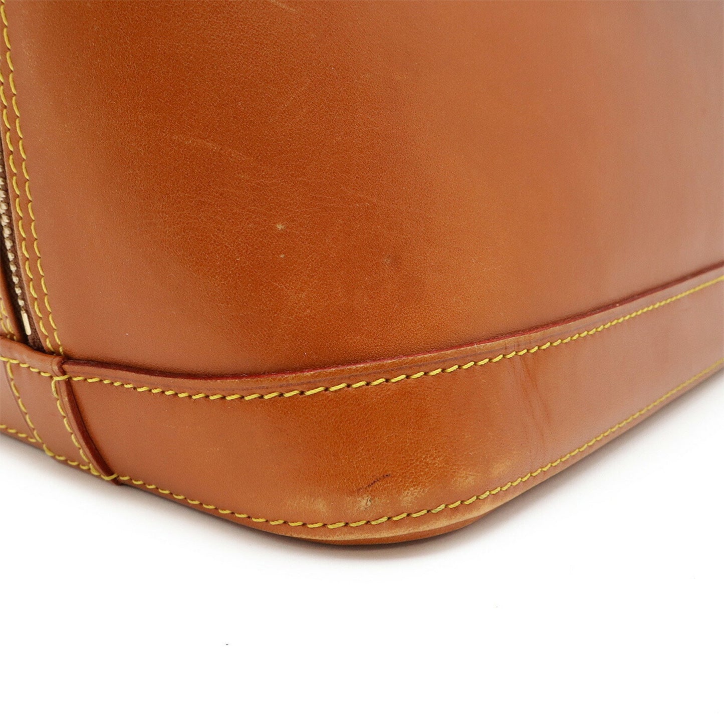 Louis Vuitton Brown Leather Alma