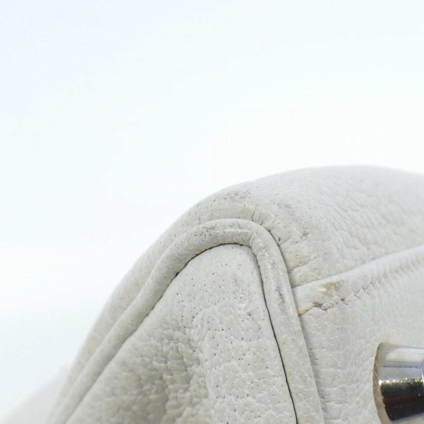 Hermès White Leather Kelly 32