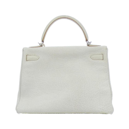 Hermès White Leather Kelly 32