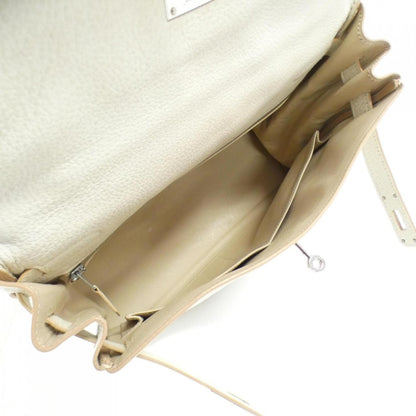 Hermès White Leather Kelly 32
