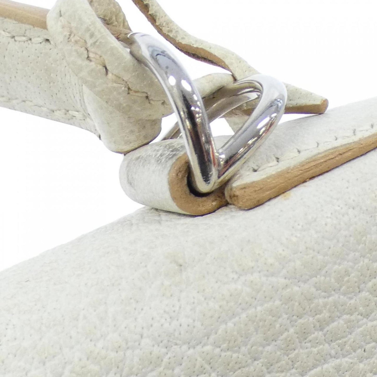Hermès White Leather Kelly 32