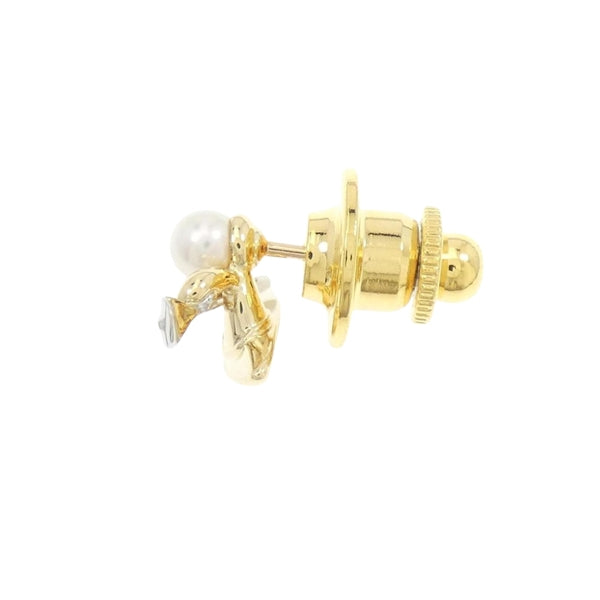 Chanel Gold Gold Plated Coco Mark