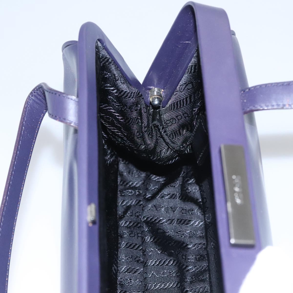 Prada Purple Leather Tote