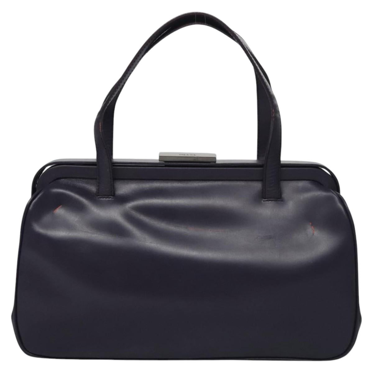 Prada Purple Leather Tote