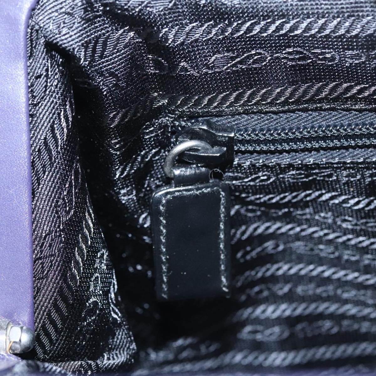 Prada Purple Leather Tote