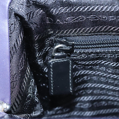 Prada Purple Leather Tote