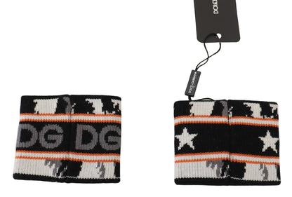 Dolce & Gabbana Elegant Wool-Cashmere Dg Queen Wrist Wrap