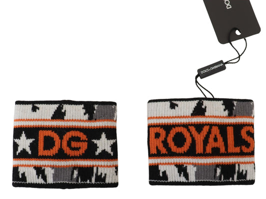 Dolce & Gabbana Elegant Wool-Cashmere Dg Queen Wrist Wrap