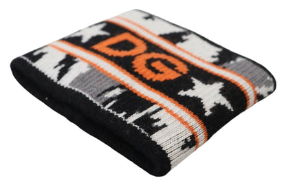 Dolce & Gabbana Elegant Wool-Cashmere Dg Queen Wrist Wrap
