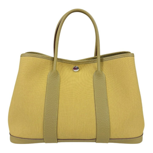 Hermès Yellow Canvas Garden Party