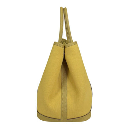 Hermès Yellow Canvas Garden Party