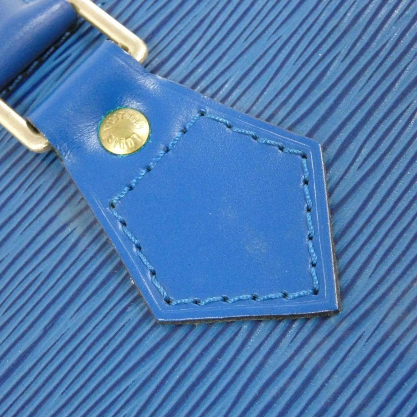Louis Vuitton Blue Leather Alma
