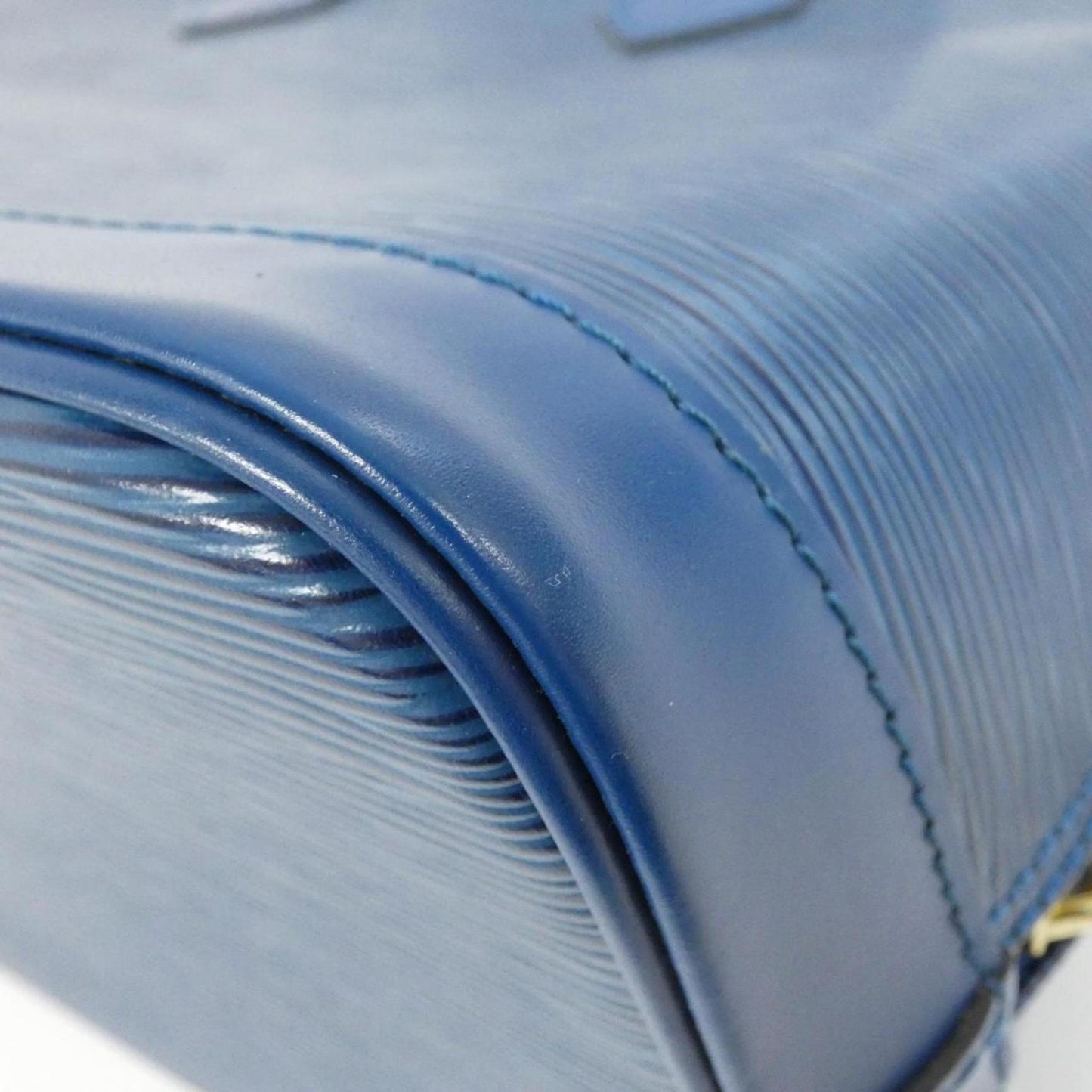 Louis Vuitton Blue Leather Alma