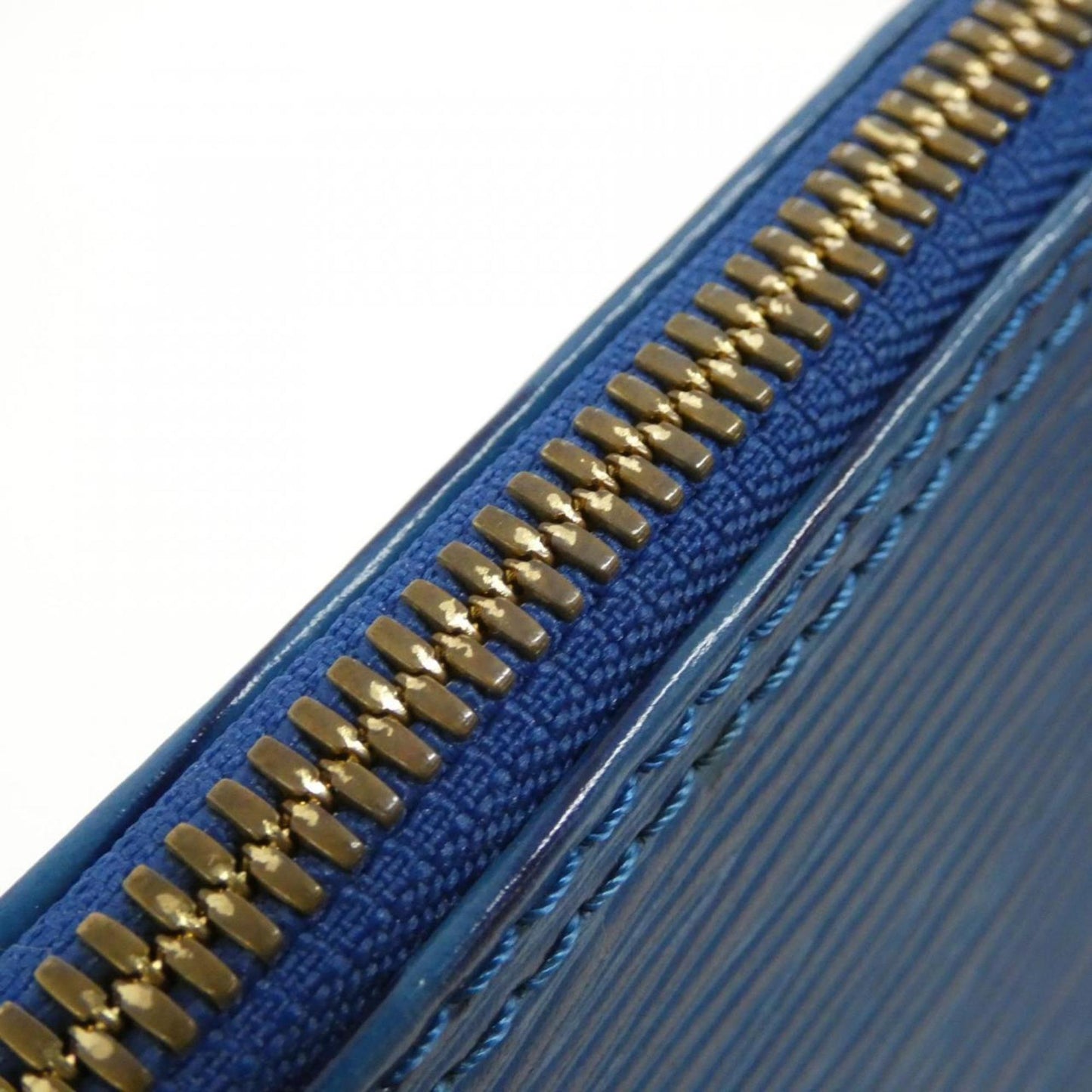 Louis Vuitton Blue Leather Alma