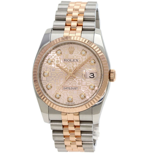 Rolex Pink Gold And Steel Datejust 36mm