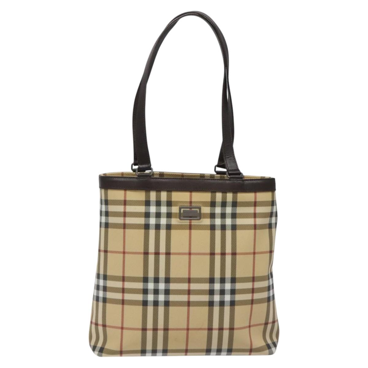 Burberry Brown Canvas Nova Check