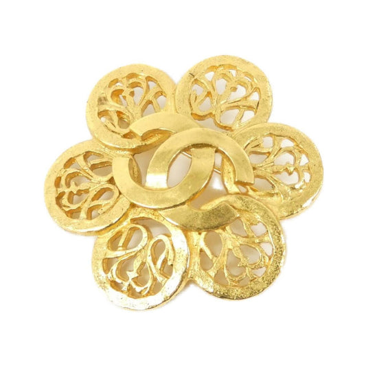 Chanel Gold Gold Plated Coco Mark
