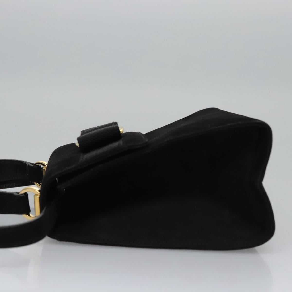 Salvatore Ferragamo Black Suede Vala